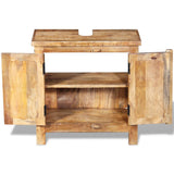 NNEVL Bathroom Vanity Cabinet with Mirror Solid Mango Wood