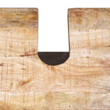 NNEVL Bathroom Vanity Cabinet with Mirror Solid Mango Wood