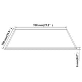 NNEVL Table Top Tempered Glass Square 700x700 mm