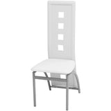 NNEVL Dining Chairs 4 pcs White Faux Leather