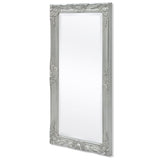 NNEVL Wall Mirror Baroque Style 100x50 cm Silver