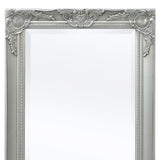 NNEVL Wall Mirror Baroque Style 100x50 cm Silver