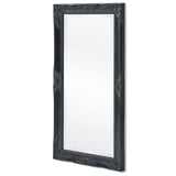 NNEVL Wall Mirror Baroque Style 100x50 cm Black