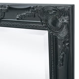 NNEVL Wall Mirror Baroque Style 100x50 cm Black