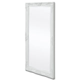 NNEVL Wall Mirror Baroque Style 120x60 cm White