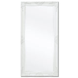 NNEVL Wall Mirror Baroque Style 120x60 cm White