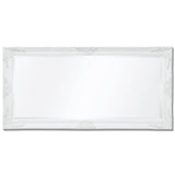 NNEVL Wall Mirror Baroque Style 120x60 cm White
