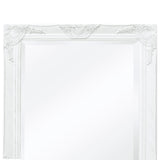 NNEVL Wall Mirror Baroque Style 120x60 cm White