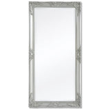 NNEVL Wall Mirror Baroque Style 120x60 cm Silver