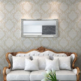 NNEVL Wall Mirror Baroque Style 120x60 cm Silver