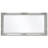NNEVL Wall Mirror Baroque Style 120x60 cm Silver