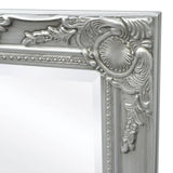 NNEVL Wall Mirror Baroque Style 120x60 cm Silver