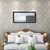 NNEVL Wall Mirror Baroque Style 120x60 cm Black