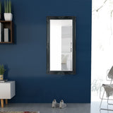 NNEVL Wall Mirror Baroque Style 120x60 cm Black