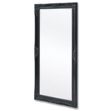 NNEVL Wall Mirror Baroque Style 120x60 cm Black
