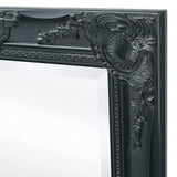 NNEVL Wall Mirror Baroque Style 120x60 cm Black