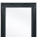 NNEVL Wall Mirror Baroque Style 120x60 cm Black