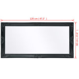 NNEVL Wall Mirror Baroque Style 120x60 cm Black