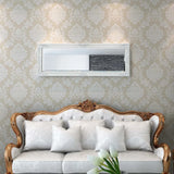 NNEVL Wall Mirror Baroque Style 140x50 cm White