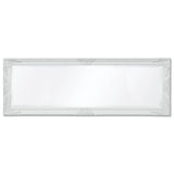 NNEVL Wall Mirror Baroque Style 140x50 cm White