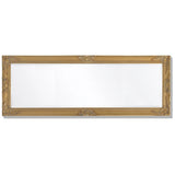 NNEVL Wall Mirror Baroque Style 140x50 cm Gold