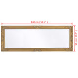 NNEVL Wall Mirror Baroque Style 140x50 cm Gold