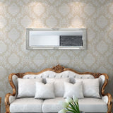 NNEVL Wall Mirror Baroque Style 140x50 cm Silver