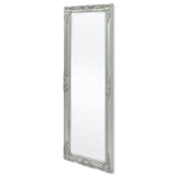 NNEVL Wall Mirror Baroque Style 140x50 cm Silver
