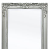 NNEVL Wall Mirror Baroque Style 140x50 cm Silver