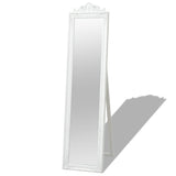 NNEVL Free-Standing Mirror Baroque Style 160x40 cm White
