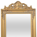 NNEVL Free-Standing Mirror Baroque Style 160x40 cm Gold