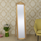 NNEVL Free-Standing Mirror Baroque Style 160x40 cm Gold