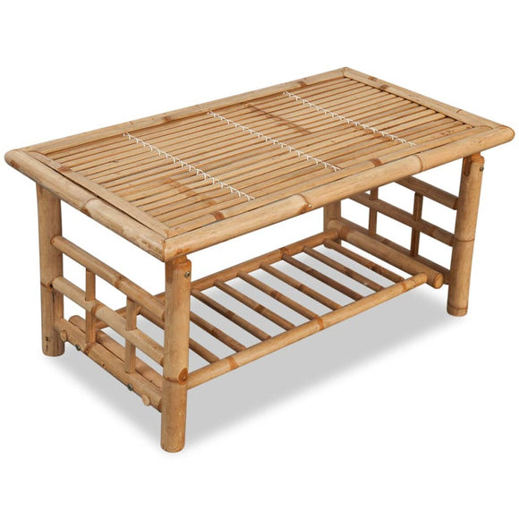 NNEVL Coffee Table Bamboo 90x50x45 cm