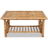 NNEVL Coffee Table Bamboo 90x50x45 cm