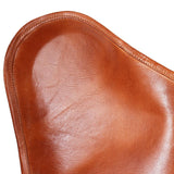 NNEVL Butterfly Chair Brown Real Leather