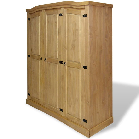 NNEVL Wardrobe Mexican Pine Corona Range 3 Doors