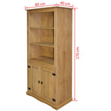 NNEVL Cupboard Mexican Pine Corona Range 80x40x170 cm