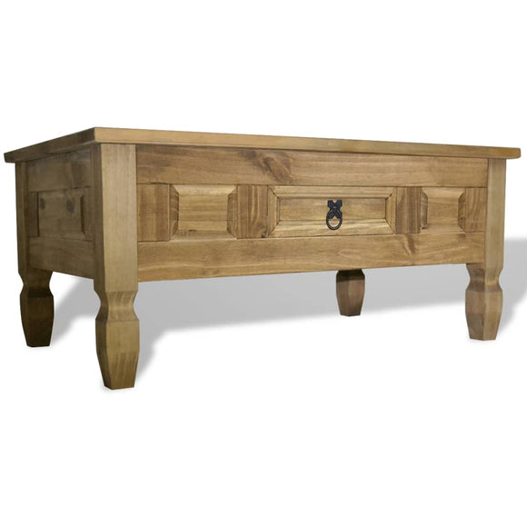 NNEVL Coffee Table Mexican Pine Corona Range 100x60x45 cm