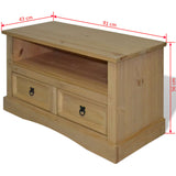NNEVL TV Cabinet Mexican Pine Corona Range 91x43x56 cm