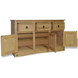NNEVL Sideboard Solid Mexican Pinewood Corona Range 132x43x78 cm