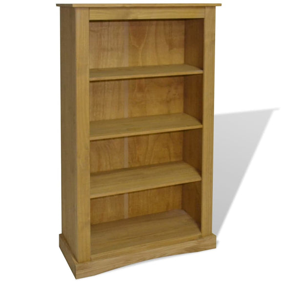 NNEVL 4-Tier Bookcase Mexican Pine Corona Range 81x29x150 cm