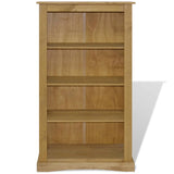 NNEVL 4-Tier Bookcase Mexican Pine Corona Range 81x29x150 cm