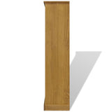 NNEVL 4-Tier Bookcase Mexican Pine Corona Range 81x29x150 cm