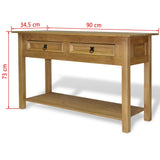 NNEVL Console Table Mexican Pine Corona Range 90x34.5x73 cm