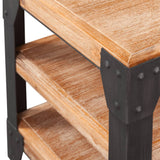 NNEVL TV Stand Solid Acacia Wood 140x40x45 cm