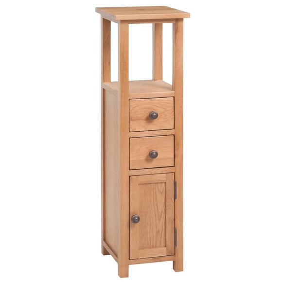NNEVL Corner Cabinet 26x26x94 cm Solid Oak Wood