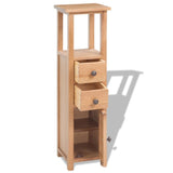 NNEVL Corner Cabinet 26x26x94 cm Solid Oak Wood