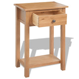 NNEVL Console Table 50x32x75 cm Solid Oak Wood