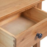 NNEVL Console Table 50x32x75 cm Solid Oak Wood