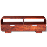 NNEVL TV Cabinet Solid Sheesham Wood 116x30x40 cm